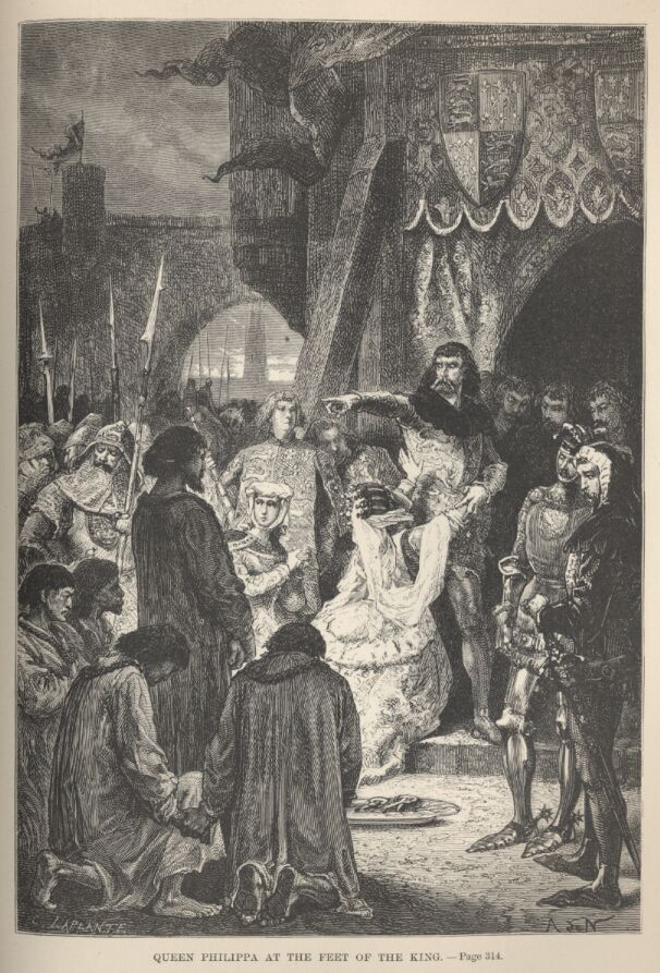 Queen Philippa at the Feet of The King——314