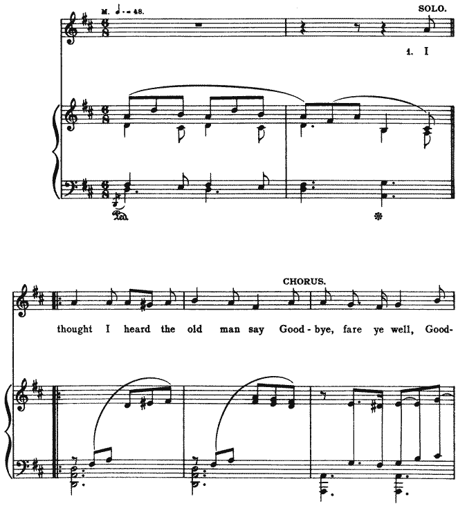 Good-bye, fare ye well Good-bye, fare ye well