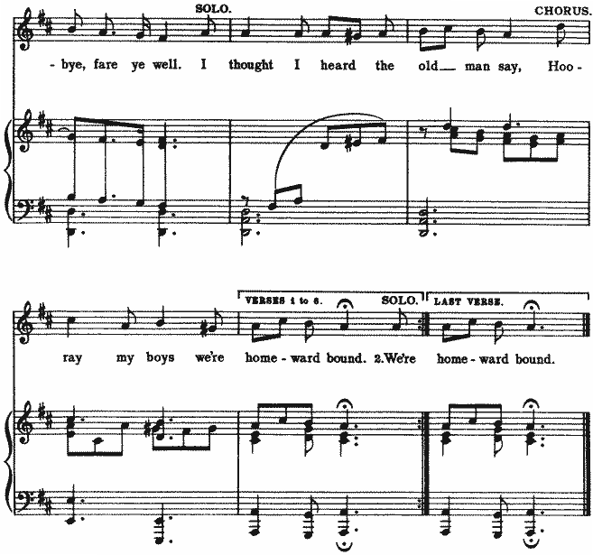 Good-bye, fare ye well Good-bye, fare ye well