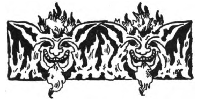 design with flames