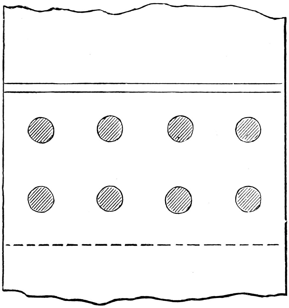 Plate with rivets