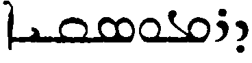 (‡ Syriac word)