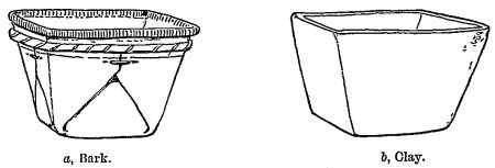 a, Bark. b, Clay. Fig. 469.&mdash;Form derived from a bark vessel.