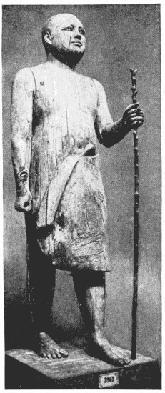 THE WOODEN MAN Gizeh Museum, near Cairo.—According to the chronological table of
Marlette, this statue is over 6000 years old.—From a photograph by
Brugsch Bey THE WOODEN MAN Gizeh Museum, near Cairo.—According to the chronological table of
Marlette, this statue is over 6000 years old.—From a photograph by
Brugsch Bey
