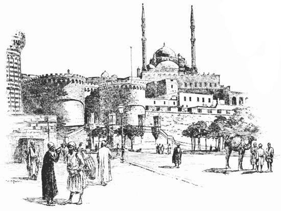 OUTER ENTRANCE OF THE CITADEL, CAIRO
From a photograph by Sebah, Cairo