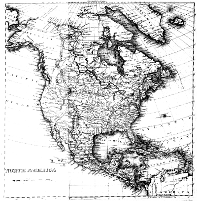 Map of
North America